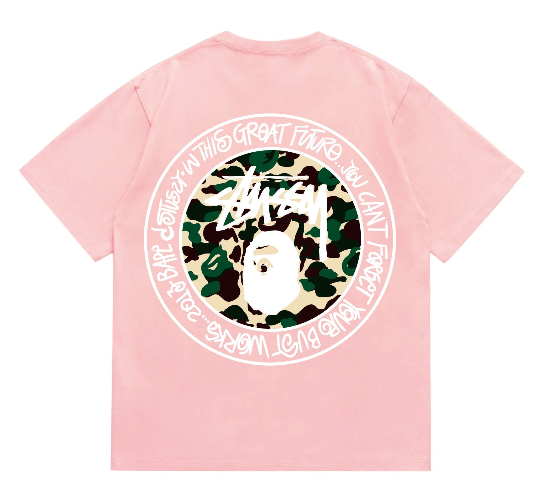 BAPE Circular Camo Ape Graphic T-Shirt — back