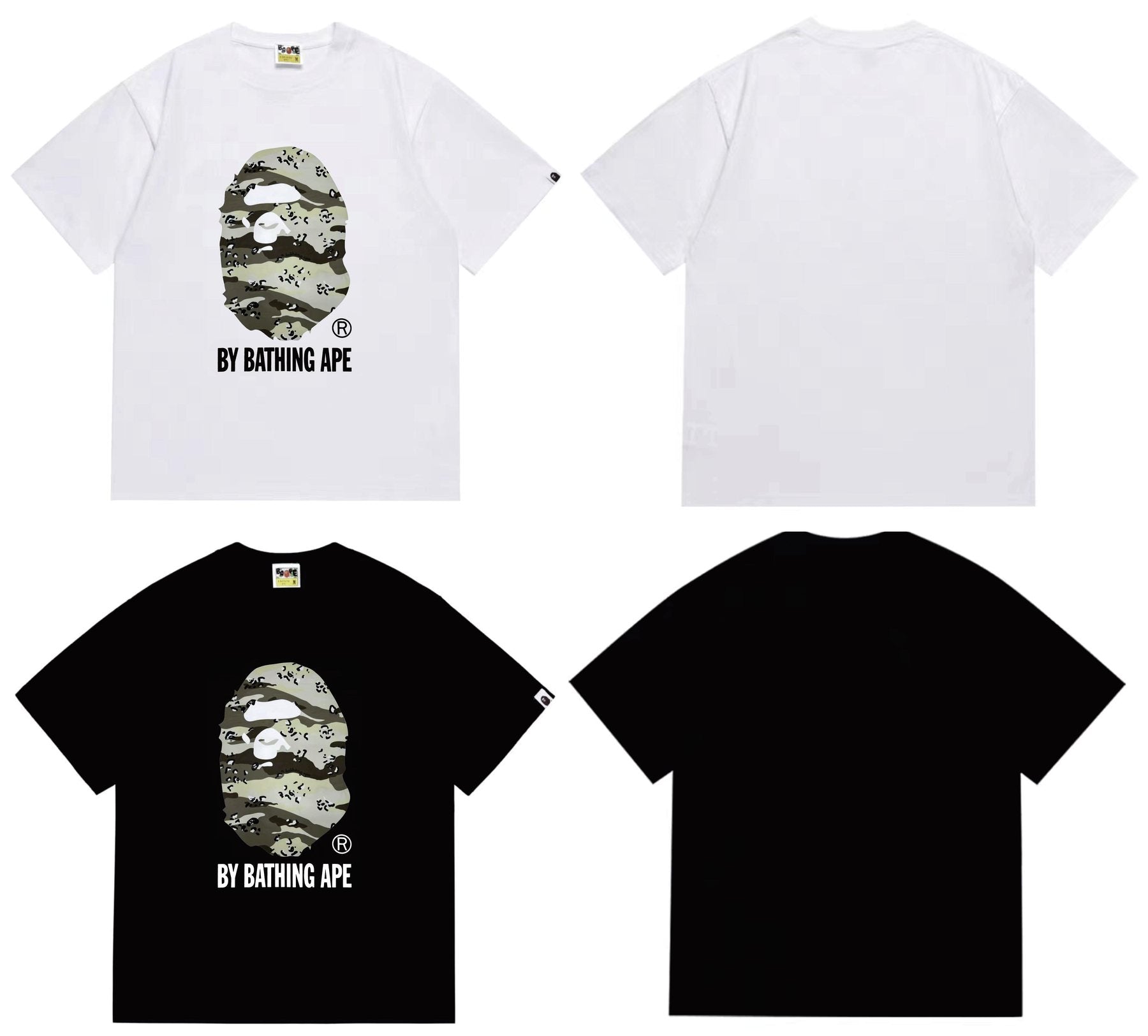 BAPE Olive Camo Ape Head Graphic T-Shirt — comparison