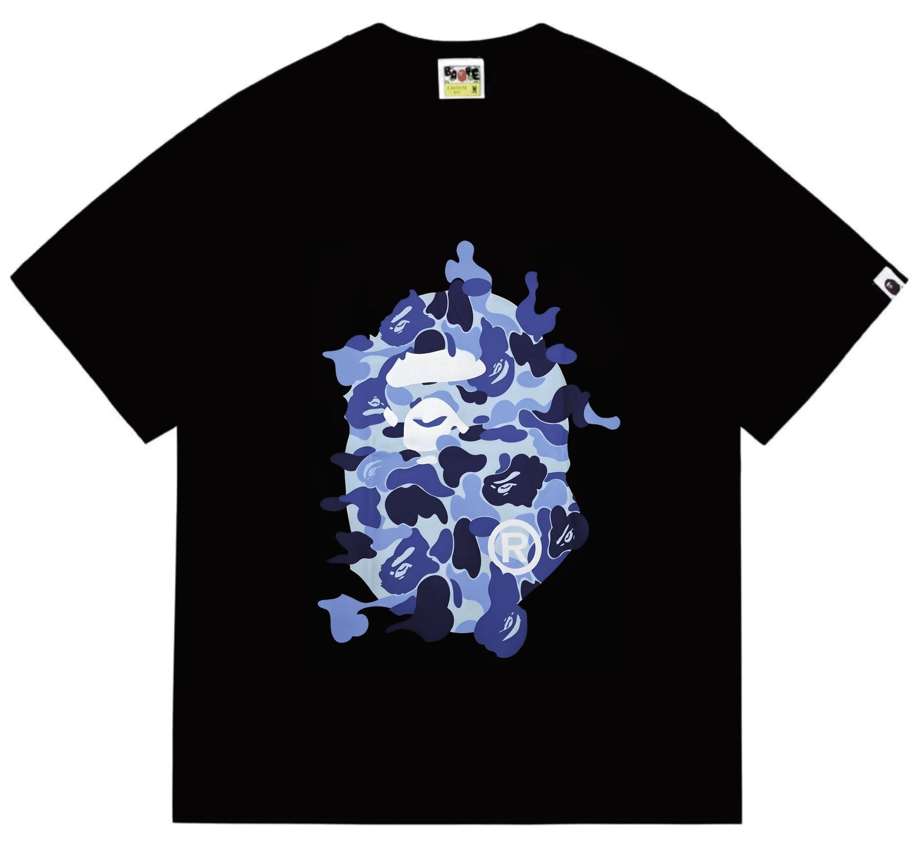 BAPE Camouflage Ape Face Graphic T-Shirt — front