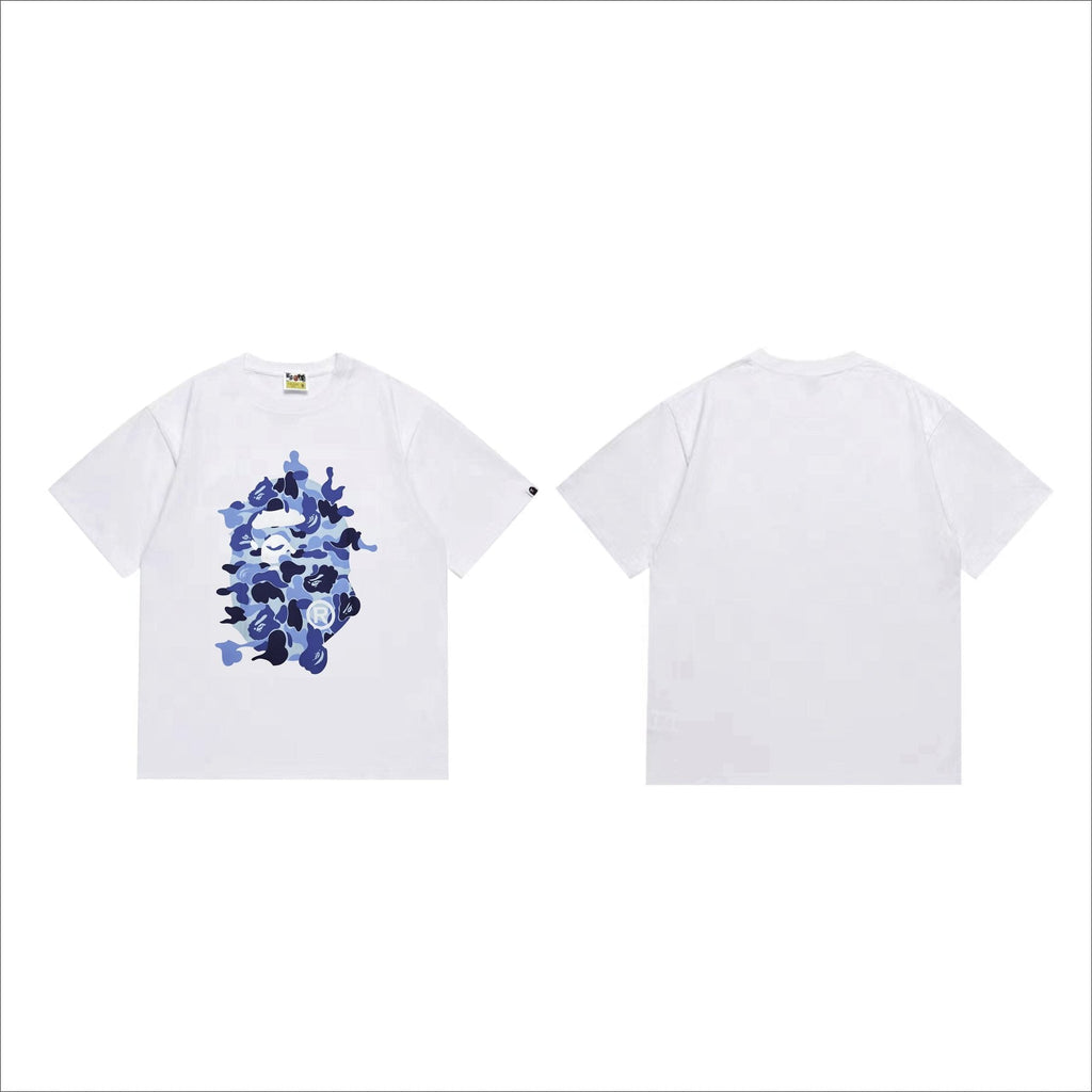 BAPE Camouflage Ape Face Graphic T-Shirt — front