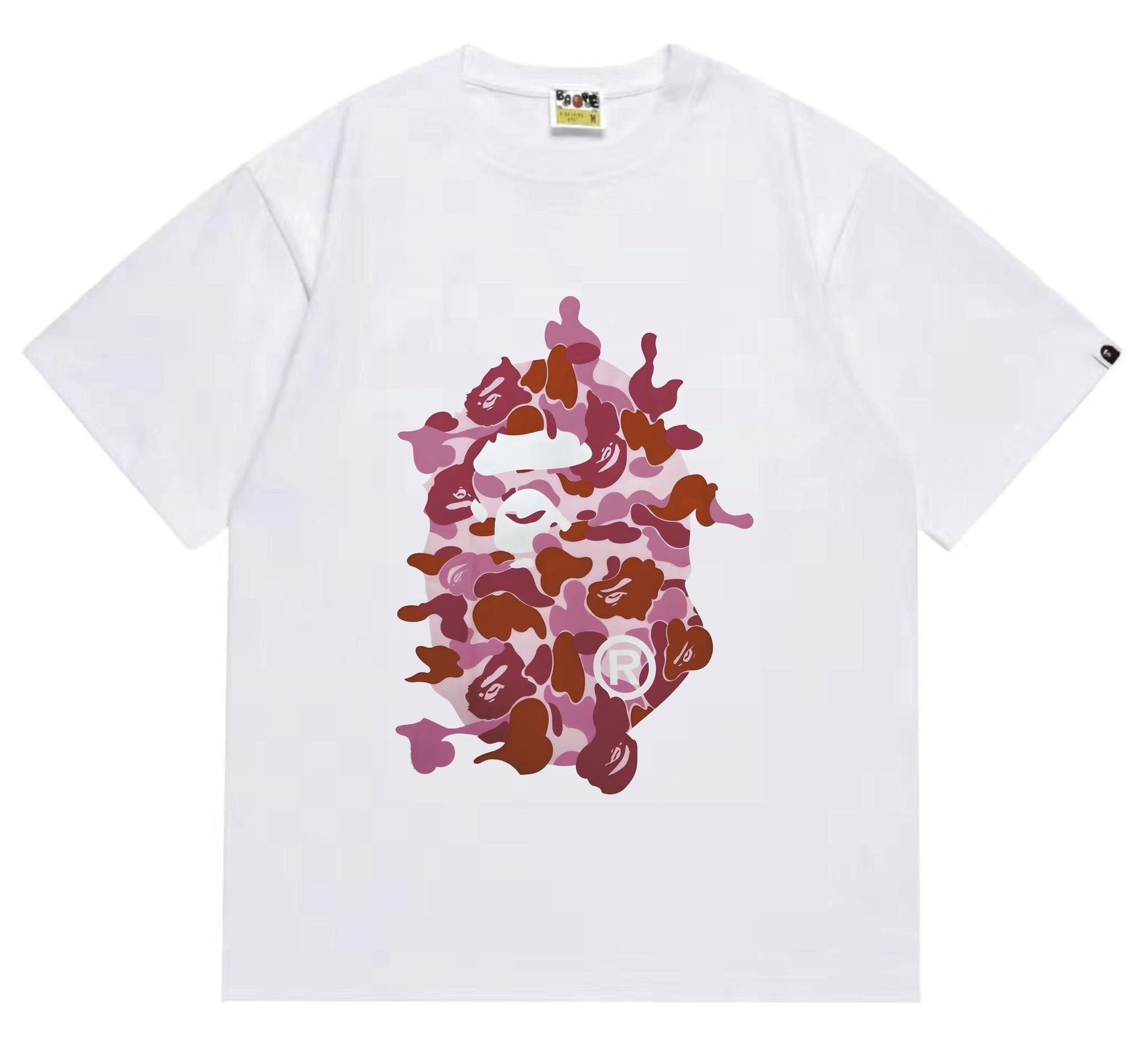 BAPE Camouflage Ape Face Graphic T-Shirt — hero