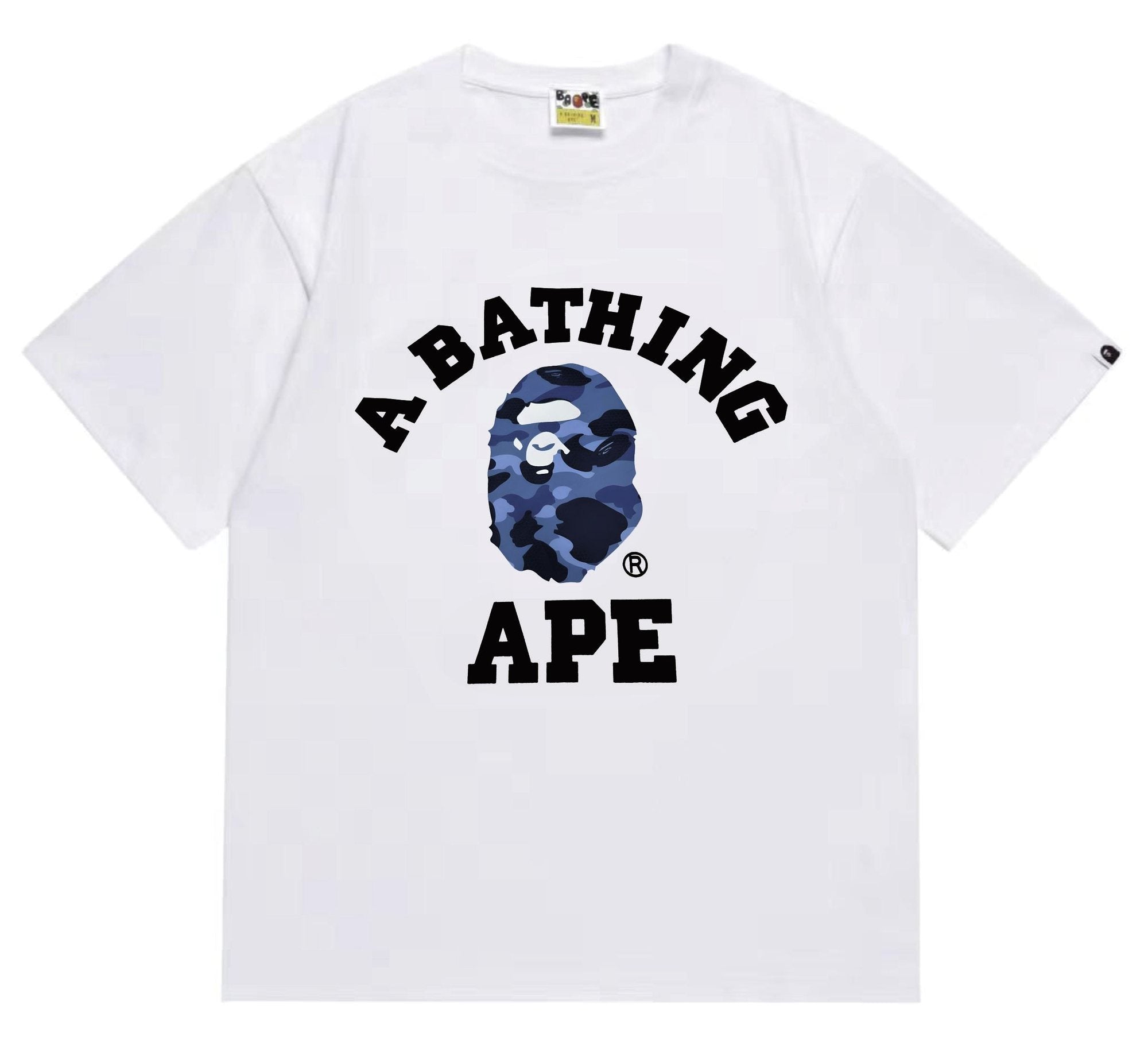 BAPE Blue Camo Ape Head Graphic T-Shirt — hero