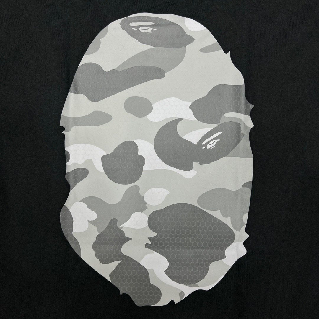 BAPE Grey Camo Ape Head Graphic T-Shirt — detail