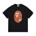 BAPE Plaid Ape-Head Graphic T-Shirt — hero