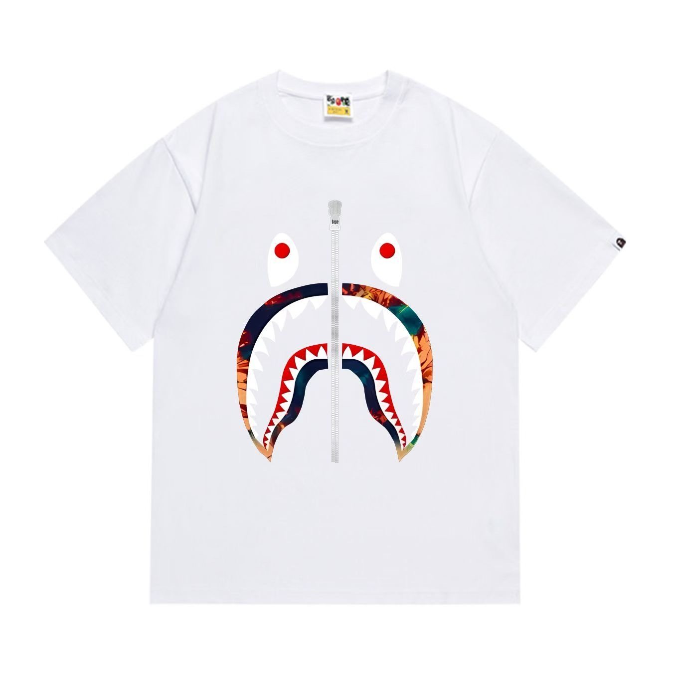 BAPE Shark Zip Graphic Short-Sleeve T-Shirt — front