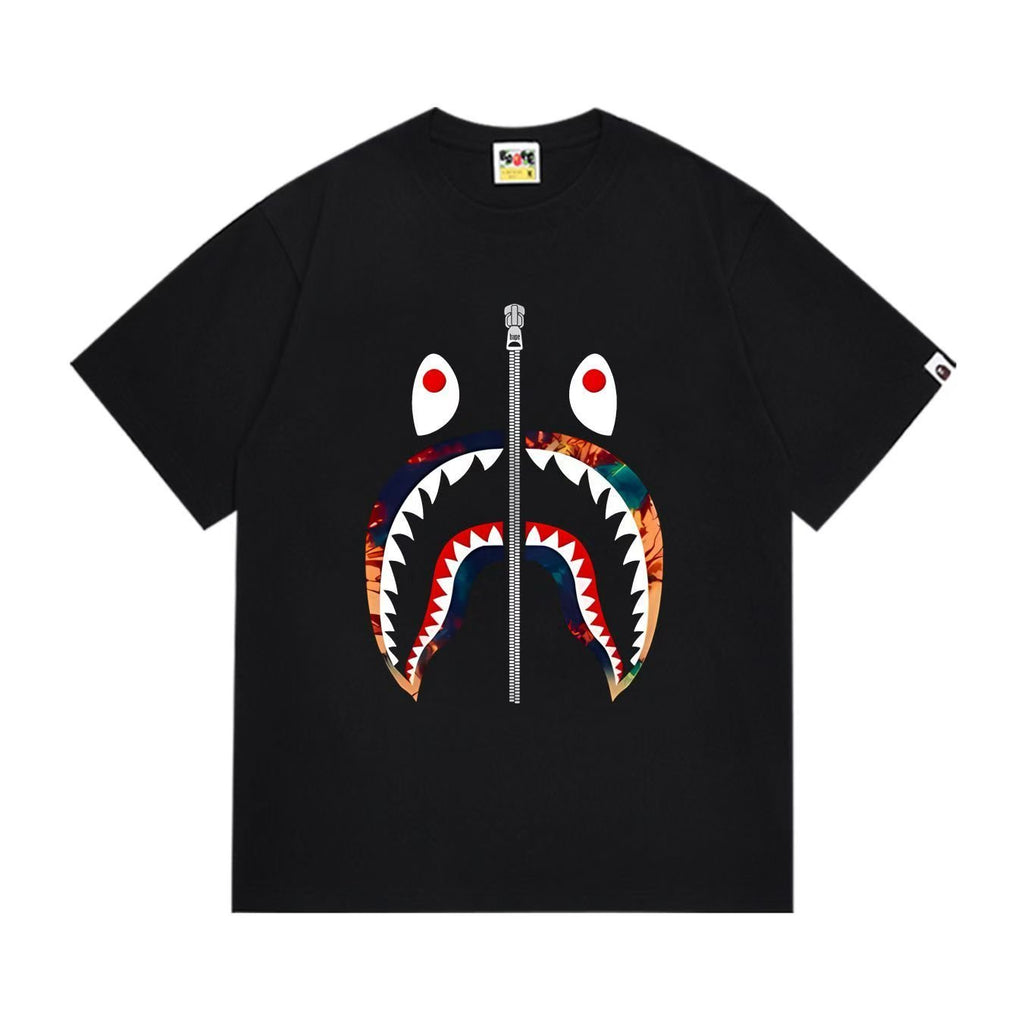 BAPE Shark Zip Graphic Short-Sleeve T-Shirt — hero