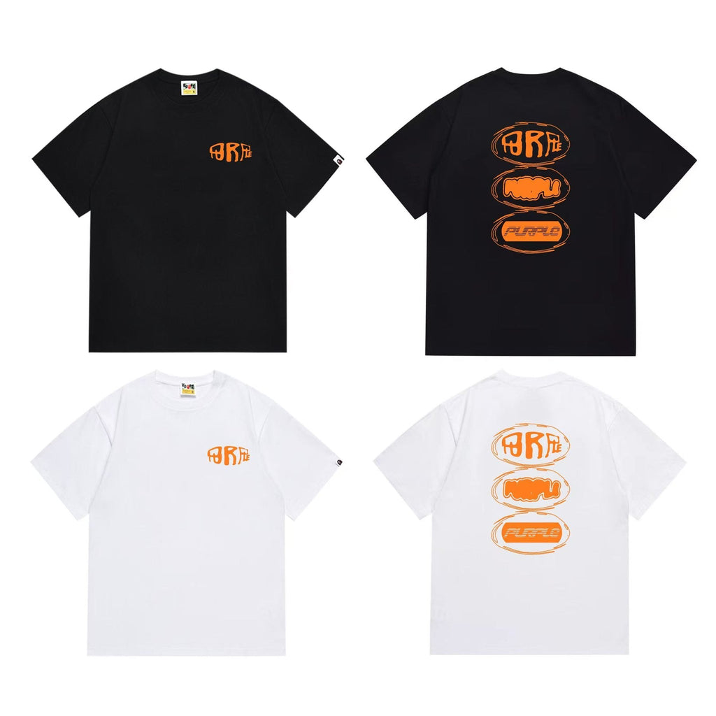 BAPE Orange Graphic Short-Sleeve T-Shirt — comparison