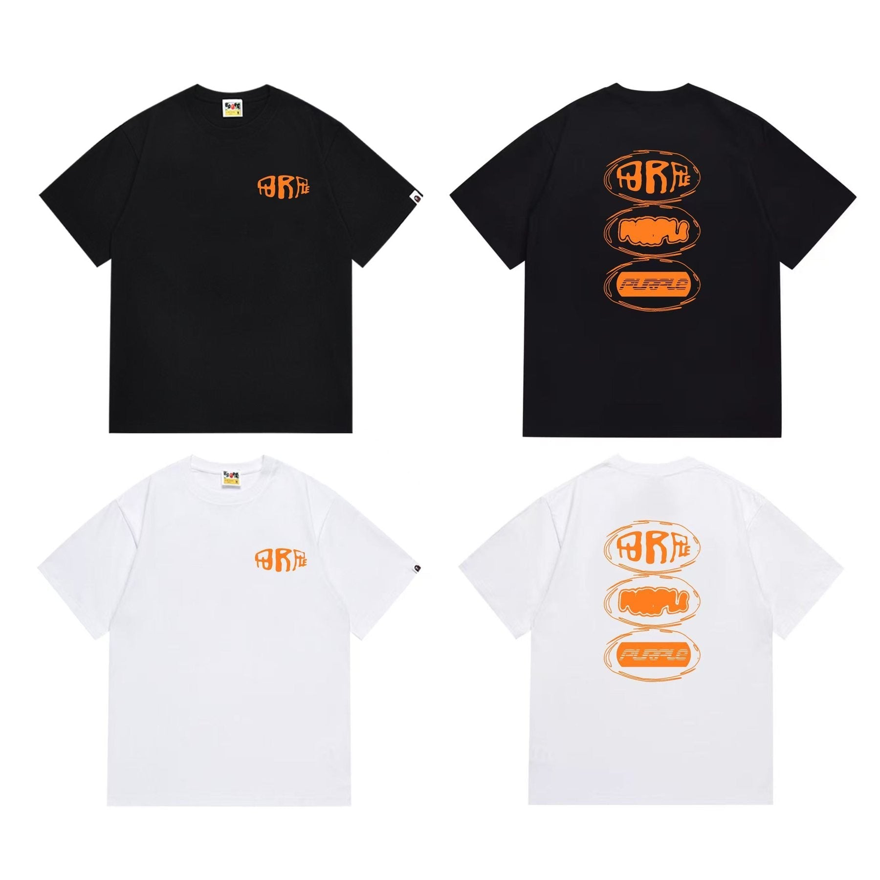 BAPE Orange Graphic Short-Sleeve T-Shirt — comparison
