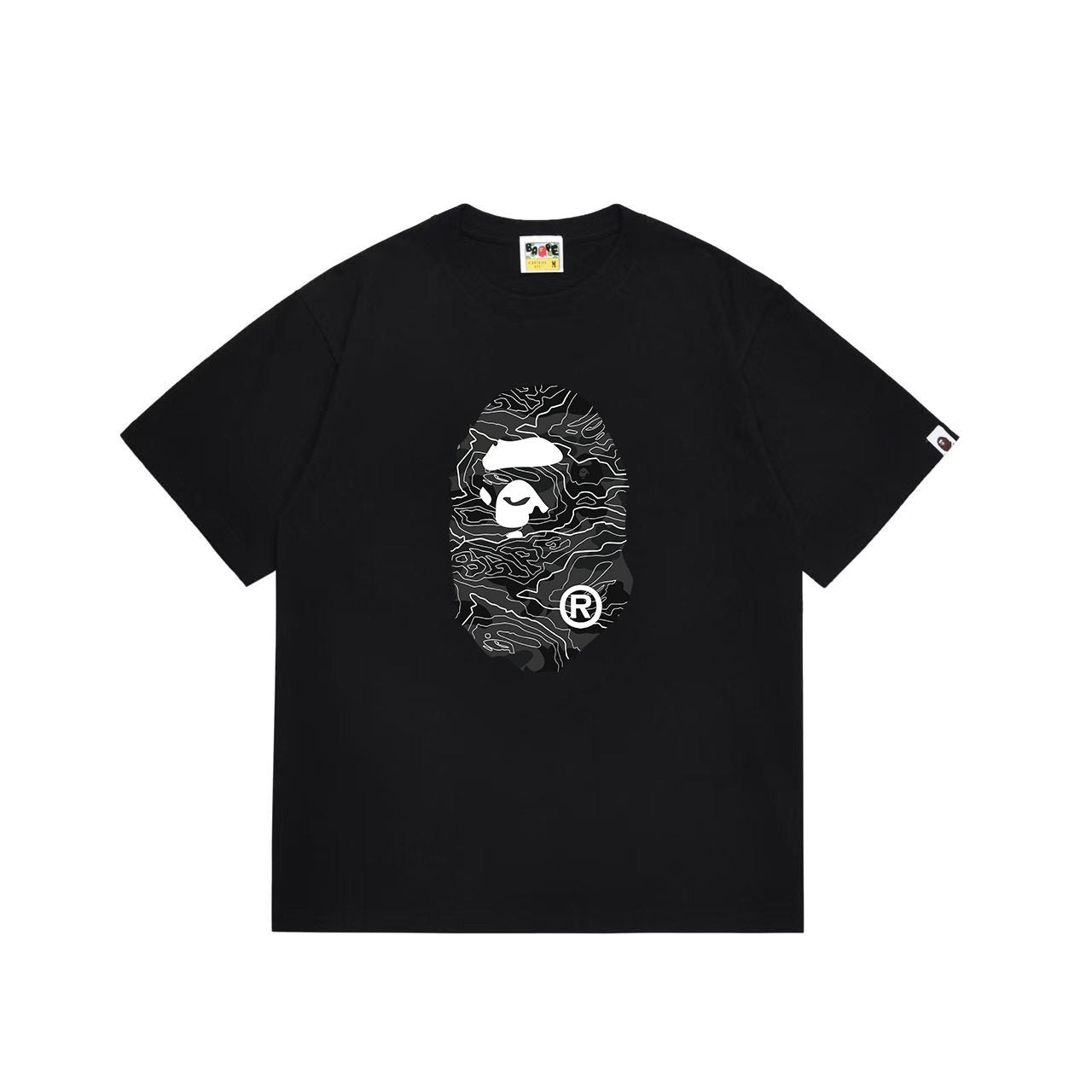 BAPE Oval Front and Back Graphic Short-Sleeve T-Shirt — front