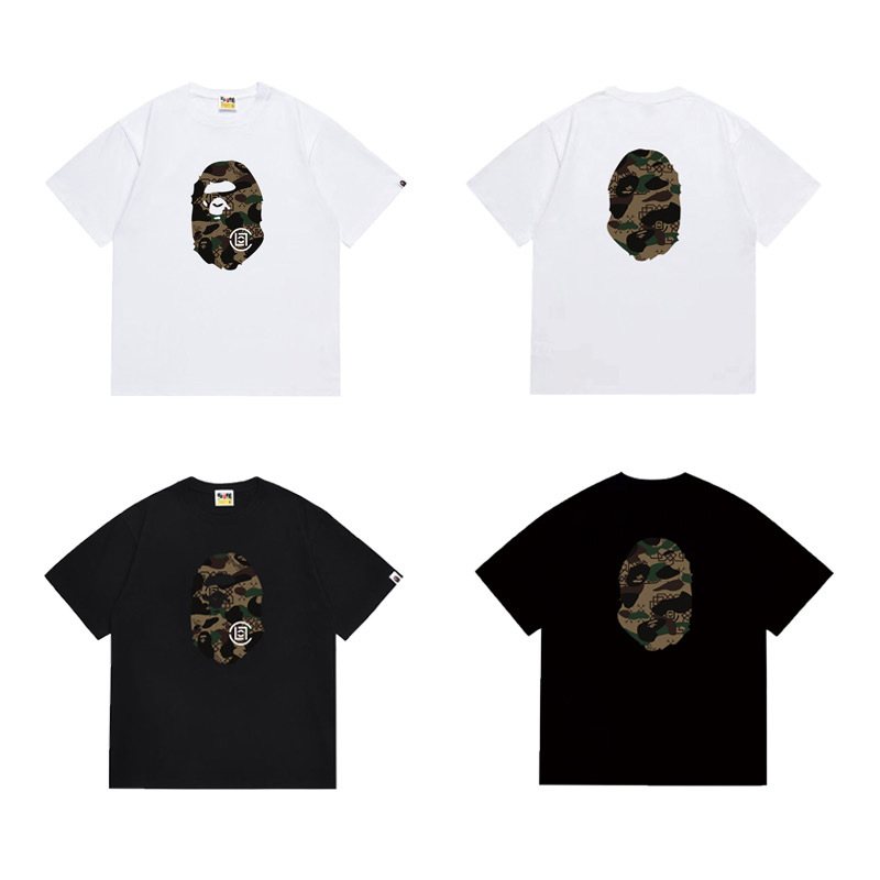 BAPE Green Camo Ape Head Graphic T-Shirt — comparison