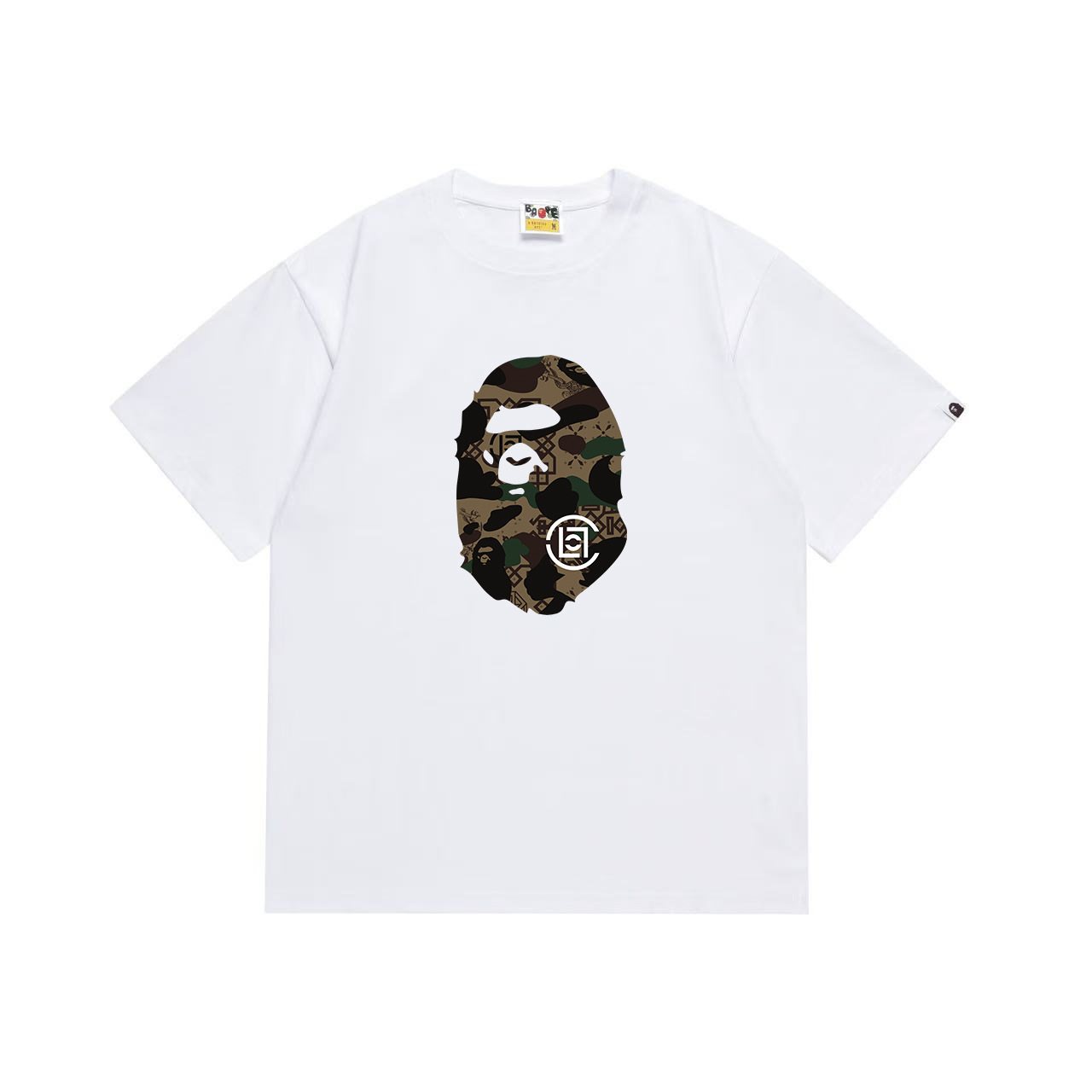 BAPE Green Camo Ape Head Graphic T-Shirt — hero
