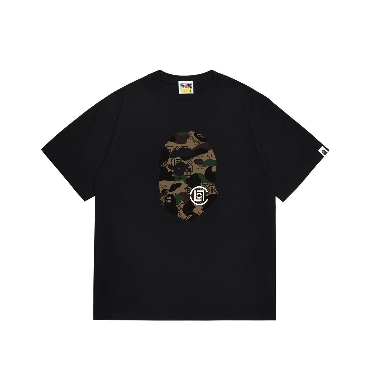 BAPE Green Camo Ape Head Graphic T-Shirt — front