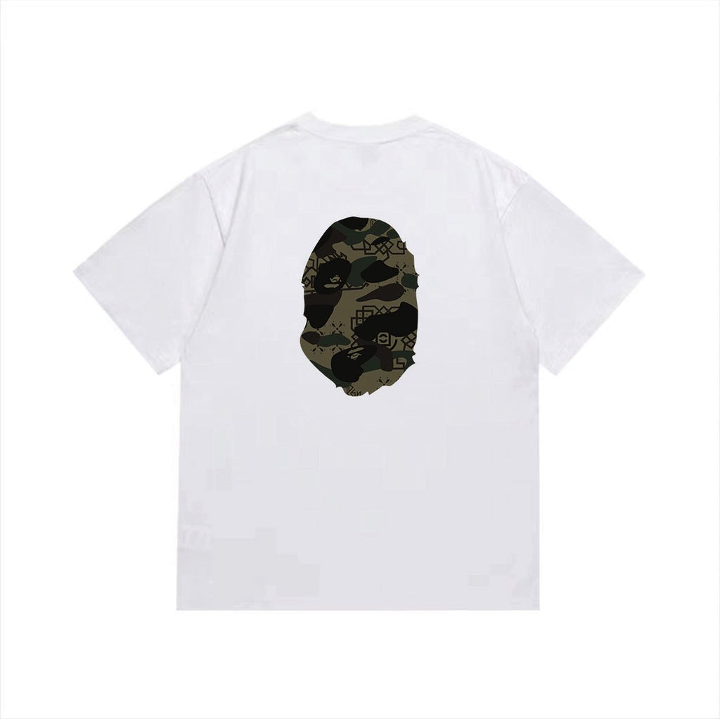 BAPE Green Camo Ape Head Graphic T-Shirt — back