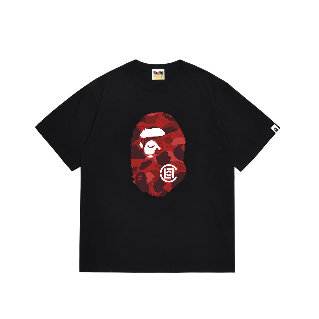 BAPE Red Camo Ape Head Graphic T-Shirt — front