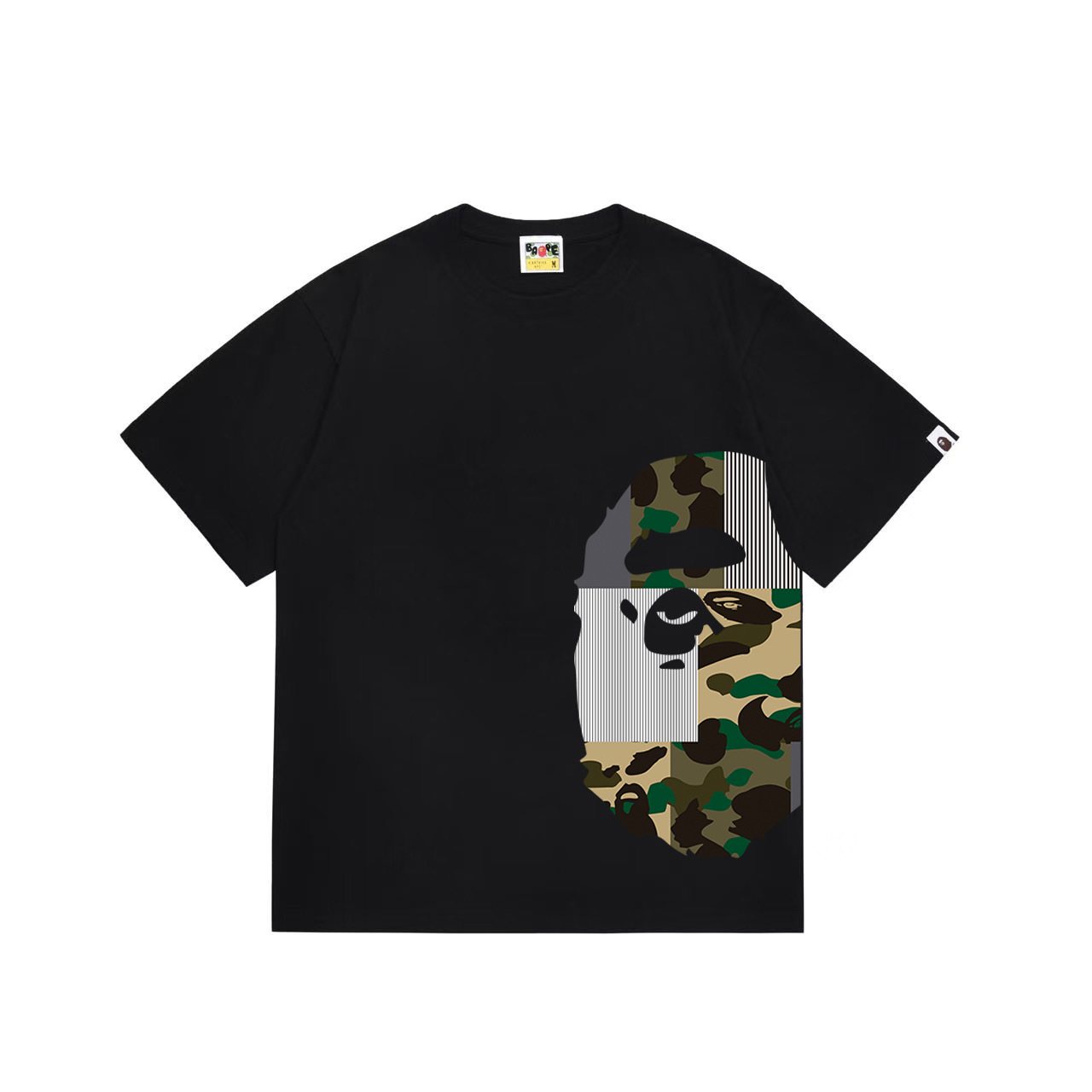 BAPE Camo Ape Face Graphic Short-Sleeve T-Shirt — front