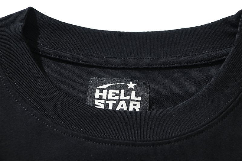 Hellstar Records Earth Graphic Short-Sleeve T-Shirt — neck_label