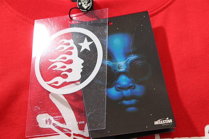 Hellstar Red Front & Back Graphic T-Shirt — hang_tag