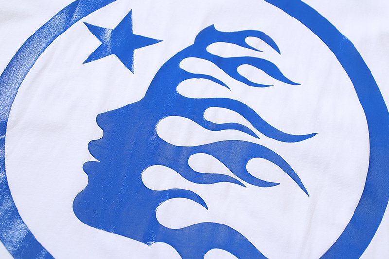 Hellstar White Front & Back Graphic T-Shirt — detail