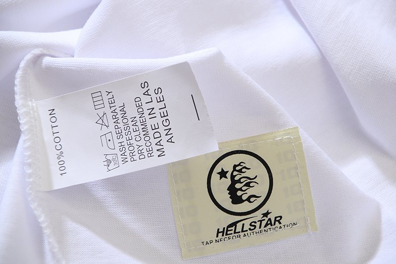 Hellstar Flame Head Graphic T-Shirt — neck_label
