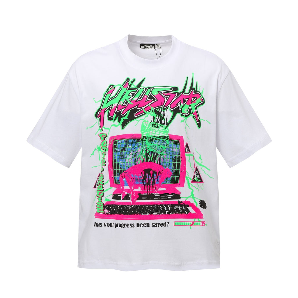 Hellstar Has Your Progress Been Saved? Graphic T-Shirt — front