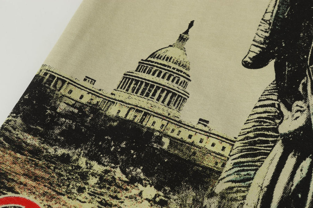 Hellstar Statue Graphic Short-Sleeve T-Shirt — detail