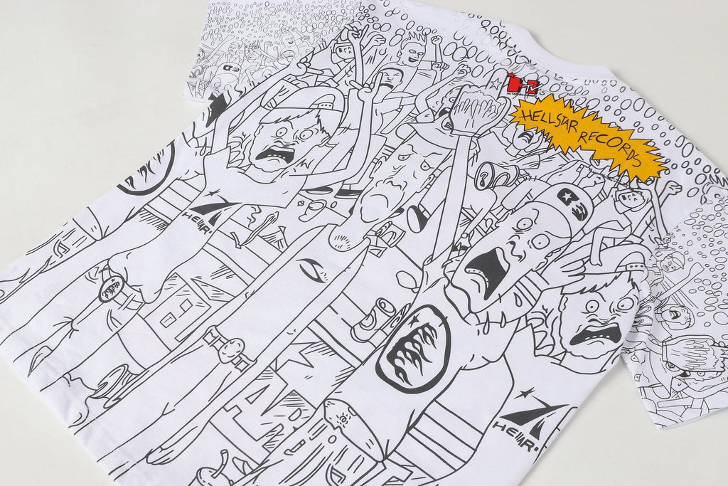Hellstar Cartoon Heads Graphic T-Shirt — detail