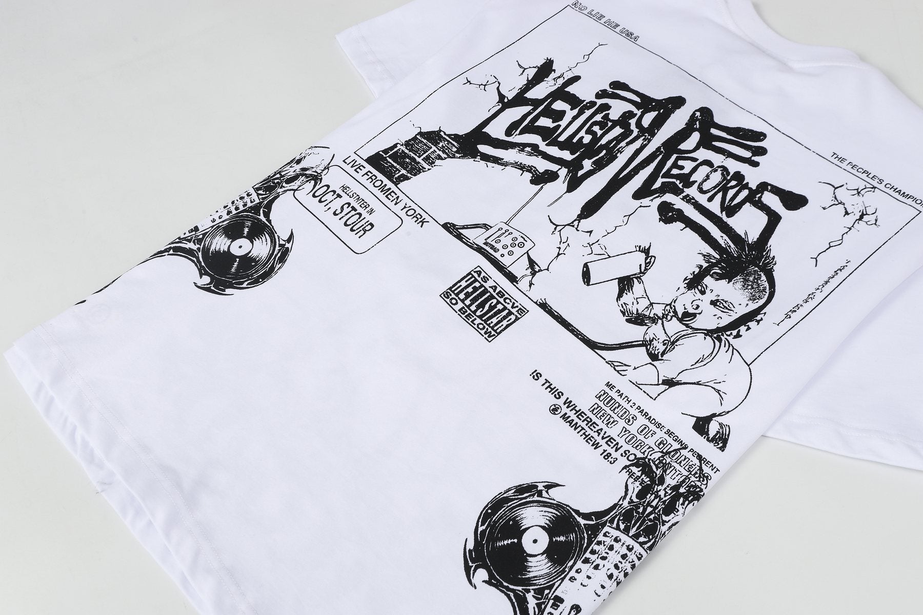 Hellstar Front & Back Graphic Short-Sleeve T-Shirt — detail