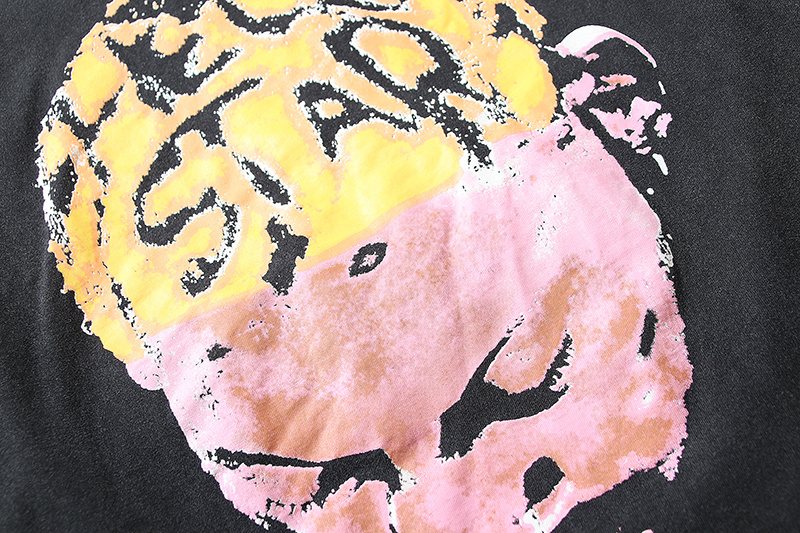 Hellstar Flame Star Face Graphic T-Shirt — detail
