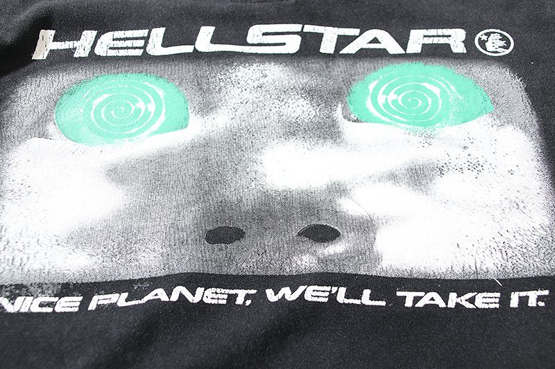 Hellstar Nice Planet Alien Graphic T-Shirt — detail