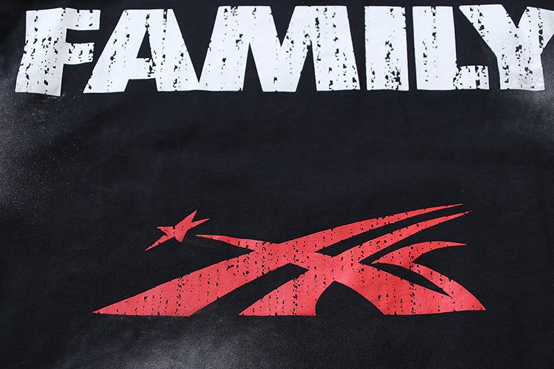 Hellstar Distressed Graphic Short-Sleeve T-Shirt — detail