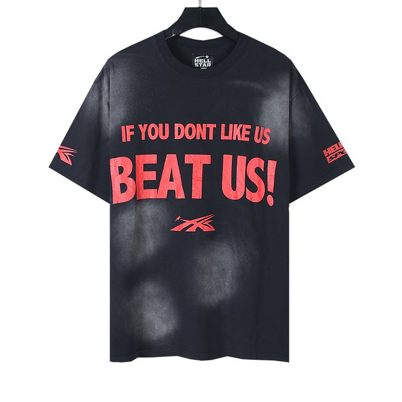 Hellstar If You Don't Like Us Beat Us Graphic T-Shirt — front