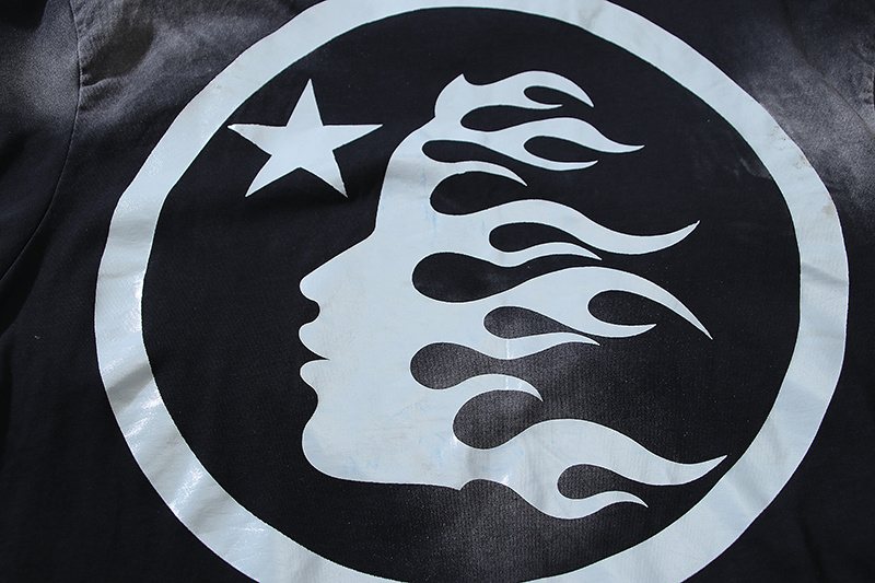 Hellstar Washed Black Graphic T-Shirt — detail