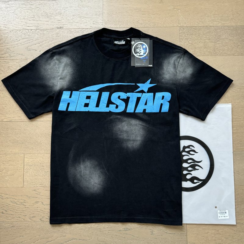 Hellstar Blue Flame Star Graphic T-Shirt — context