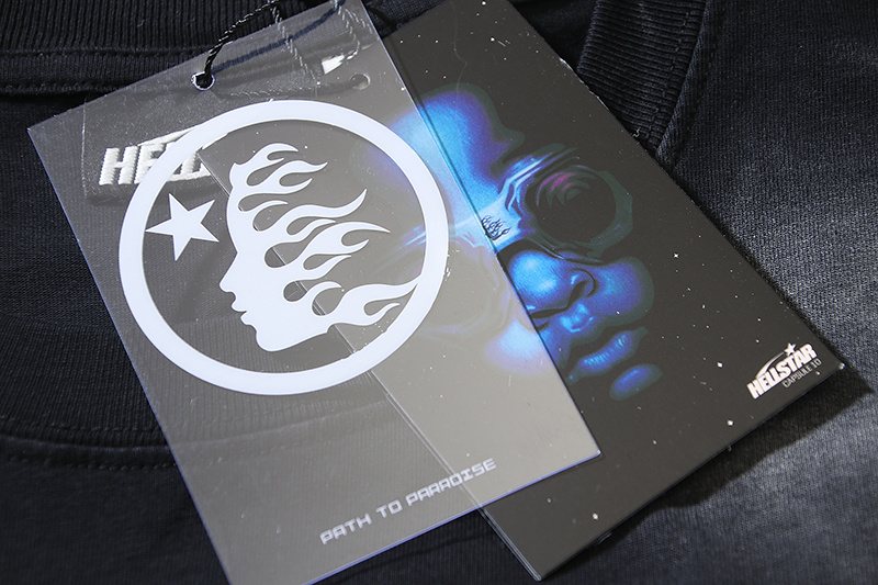 Hellstar Flame and Star Graphic T-Shirt — hang_tag