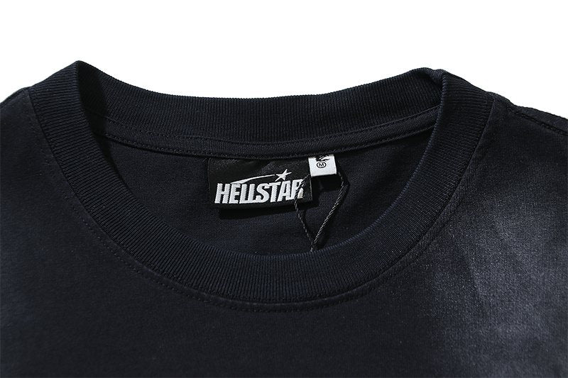 Hellstar Shooting Star Flame Graphic T-Shirt — neck_label