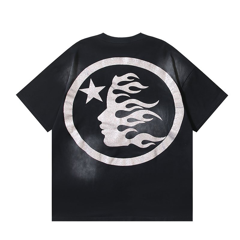 Hellstar Flame Face Graphic T-Shirt — back