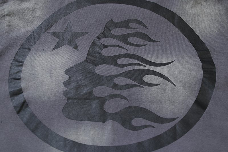 Hellstar Star and Flame Graphic Short-Sleeve T-Shirt — detail