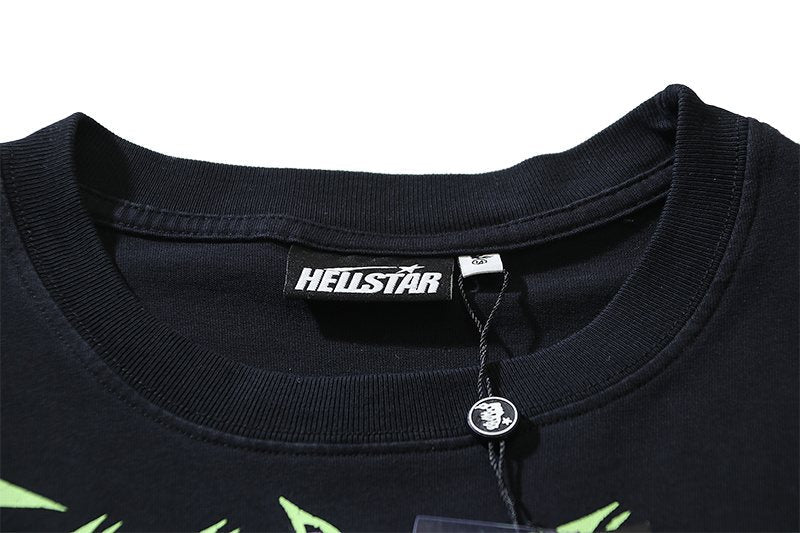 Hellstar Amen Portrait Graphic T-Shirt — neck_label