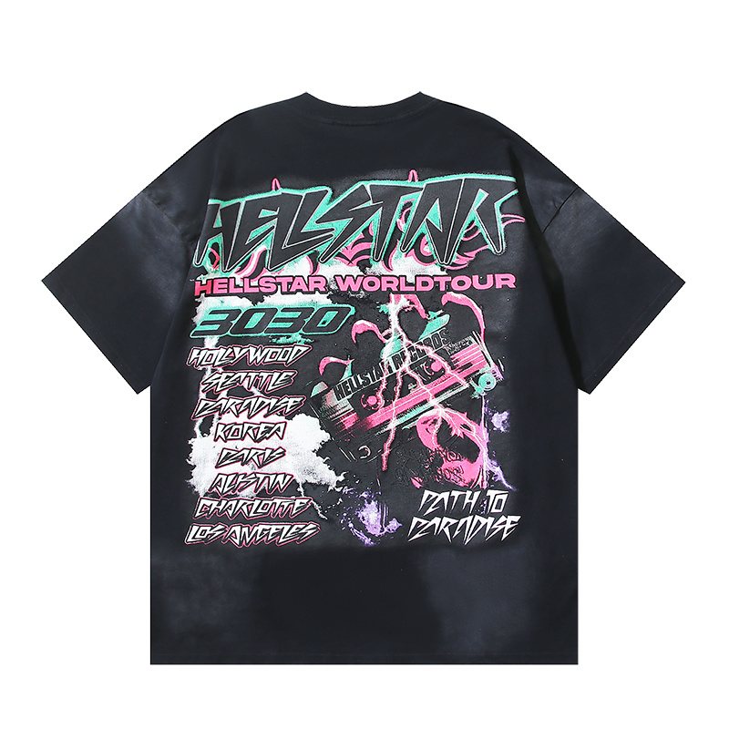 Hellstar World Tour Graphic Short-Sleeve T-Shirt — back