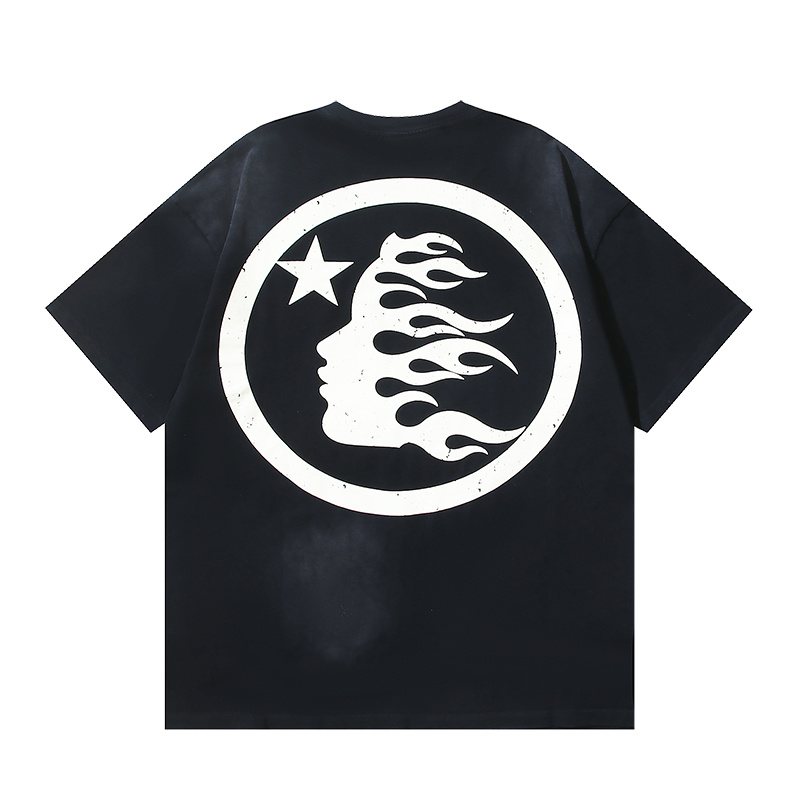 Hellstar Flame Face Graphic T-Shirt — back
