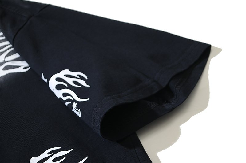 Hellstar Flaming Skull Graphic T-Shirt — detail
