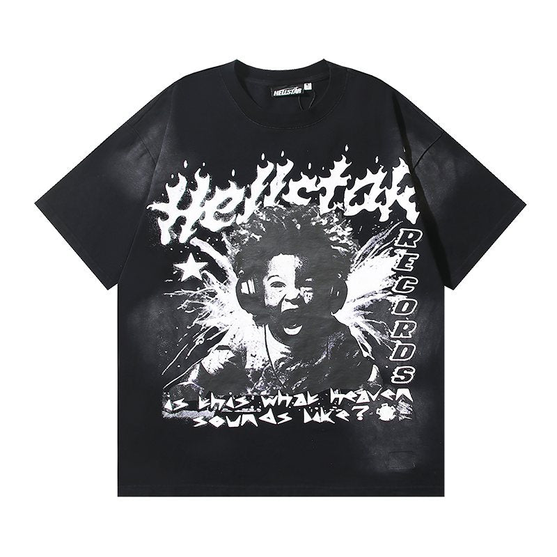 Hellstar Washed Portrait Graphic T-Shirt — hero