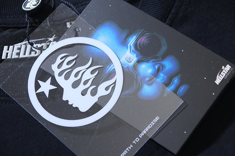 Hellstar Star and Flame Graphic T-Shirt — hang_tag