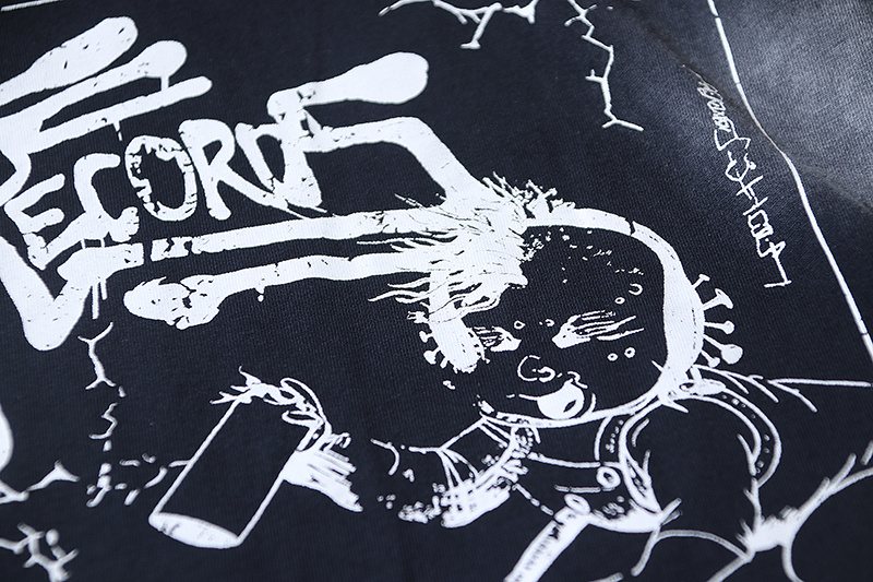 Hellstar Distressed Graphic Short-Sleeve T-Shirt — detail