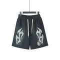 Hellstar Washed Flame Graphic Shorts — hero