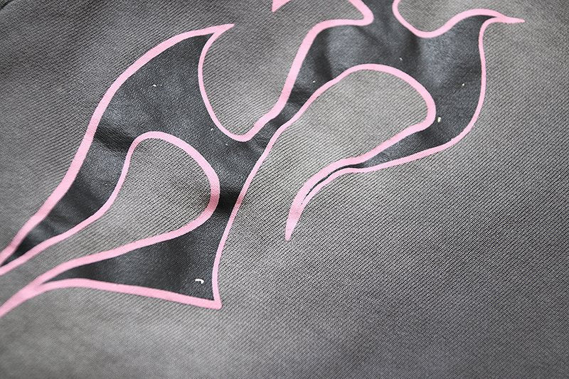 Hellstar Path to Paradise Flame Graphic Shorts — detail