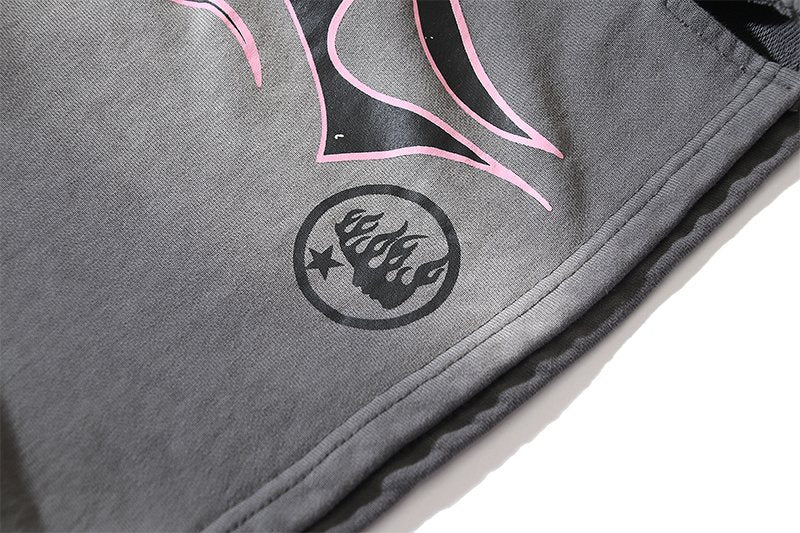 Hellstar Path to Paradise Flame Graphic Shorts — detail