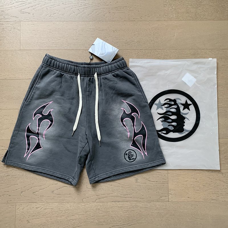 Hellstar Path to Paradise Flame Graphic Shorts — context