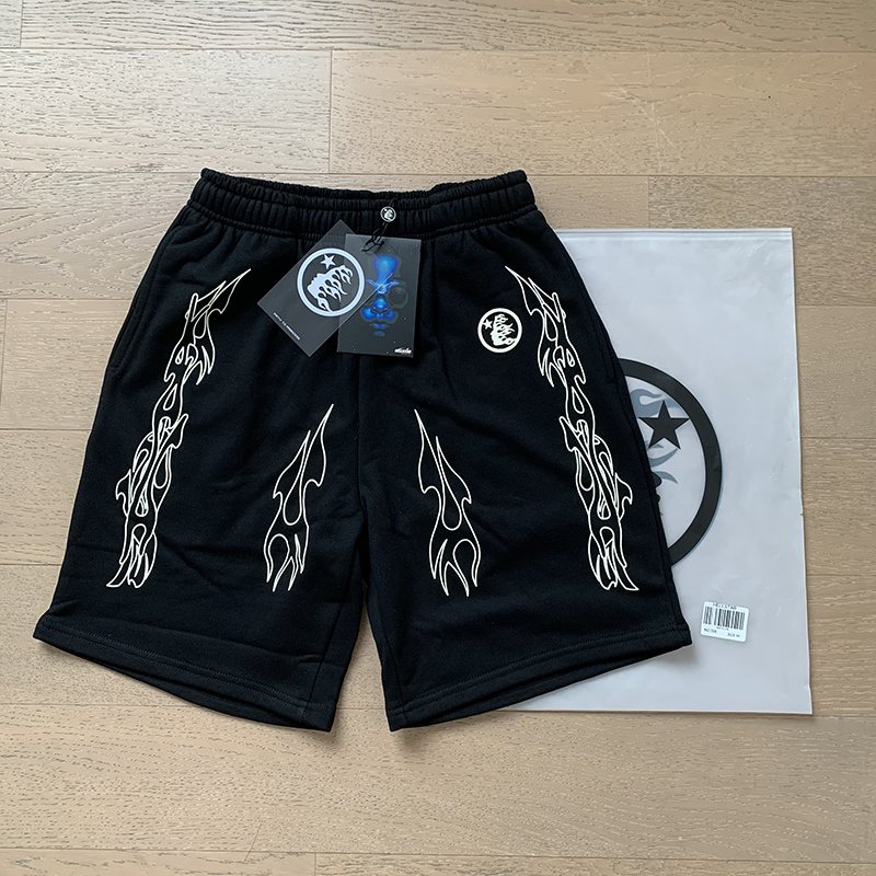 Hellstar Flame Graphic Shorts — context