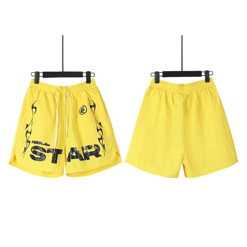 Hellstar Star Graphic Drawstring Shorts — front